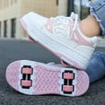 thumbnail image 5 of Yiomxhi Kids Roller Shoes, Boys Girls Sneakers with Wheels, Become Sport Sneaker for Birthday Children Christmas Gift, Adjustable Roller Skates Suitable for School Outdoor, 5 of 7