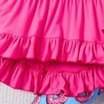 thumbnail image 4 of NOLDARES Toddler Clothes for Baby Girls Cute Print Long Sleeve Sweatshirt Pants Girls Warm Fall Winter Outfits Set(Hot Pink,5-6 Y), 4 of 7