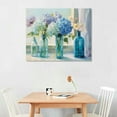 thumbnail image 2 of GOSMITH Hydrangea Bathroom Decor Wall Art Rustic Flower Art Farmhouse Floral Canvas Prints Painting Framed Artwork for Bathroom kitchen Bedroom Living Room, 2 of 4