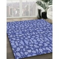 thumbnail image 2 of Ahgly Company Indoor Rectangle Patterned Denim Blue Area Rugs, 6' x 9', 2 of 6