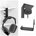 thumbnail image 2 of Qisuw Universal Aluminum Alloy Headphone Hanger Stand for Desk Cabinet Headset Holder, 2 of 13