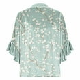 thumbnail image 6 of ICHUANYI Womens 3/4 Length Sleeve Tops Summer Ruffle Sleeve Blouses V-Neck Lace T-Shirts Dressy Casual Top, 6 of 6