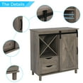 thumbnail image 3 of Zimtown Mueble Buffet Rústico de Madera Mueble Bar de 2 Secciones con Bodega Zimtown contemporary, 3 of 6