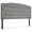 Light Grey, variant on Costway Full Size Upholstered Headboard Only Adjust Button Tufted Faux Linen Dark Grey