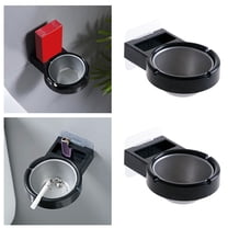 Wall Mounted Stainless Steel Ashtray Storage Rack Bathroom Detachable Holder for Convenient Organization