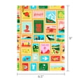 thumbnail image 6 of Pen+Gear Hard Cover Fashion Journal, Postage Stamps, 8.5" x 6", 200 Ruled Pages, 6 of 6