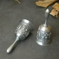 thumbnail image 1 of DEBGFS Retro Metal Tinker Bell Band & Orchestra Musical Instruments Hand Bell High Brass Antique Handbell for School Reception Meditation Prayer and Home Decoration,silver, 1 of 7