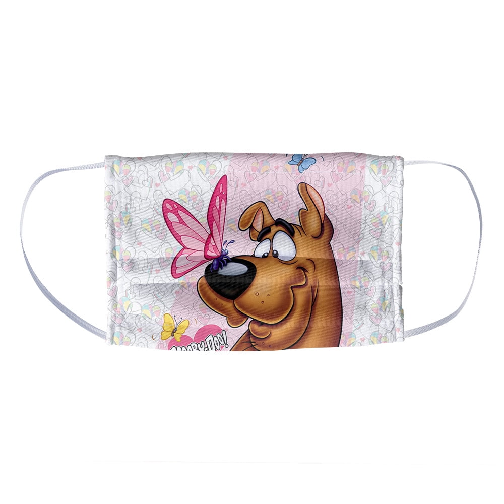 Scooby-Doo Butterfly 1-Ply Reusable Face Mask Covering, Kids