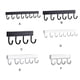 thumbnail image 5 of Soporte para llaves montado en la pared, soporte para organización, toallero para el hogar, llaves, sombrero, colgador fijo, estante colgante Almacenamiento y organización del hogar Negro 4 ganchos Inteprter HA078167-04, 5 of 6