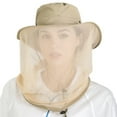 thumbnail image 1 of Head Net Hat Outdoors Fishing Hat Safari Hat Sun Hat Bucket Hat with Hidden Net Mesh Khaki, 1 of 4