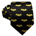 thumbnail image 5 of Barry.Wang Silk Ties for Men Designer Fun Black Necktie Clip Pocket Square Cufflinks Graduate Party Festival Yellow 5PC, 5 of 5