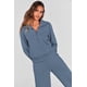 thumbnail image 4 of Conjunto Deportivo de Mujer PRETTYGARDEN 2 Piezas con Media Cremallera y Pantalón Palazzo Talle XS, 4 of 8