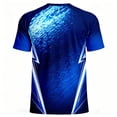 thumbnail image 7 of TEAJOPSUU Short Sleeve for Men Soccer Style Print Crew Neck Moisture Wicking & Quick Dry Shirt For Football Matches, Gym & Football Party B-Blue, 7 of 7