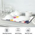 thumbnail image 7 of Yayeee Dish Drying Mat for Kitchen Counter 18"x24" Microfiber Absorbent Pad, White Abstract Triangles, 7 of 7