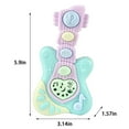 thumbnail image 3 of PPgejGEK Light Projection Kids Guitar Toy Electronic Musical Instrument for Babies Toddlers 1-6 Year Old Early Education Sensory Toy with Sound Effects Compact and Portable Learning Gift Blue, 3 of 7