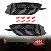 Smoked Lens Y-Style LED Bumper Reflector Lamps Tail Brake Sequential Turn Signal Lights Fit 2016-2021 Honda Civic LX EX Touring Sedan