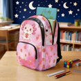 thumbnail image 3 of DISNIMO Girls Backpack Axolotl Strawberry Print 17-Inch Lightweight School Bookbag with Laptop Compartment & Water Bottle Side Pockets for Elementary Preschool, Back to School Supplies, 3 of 7