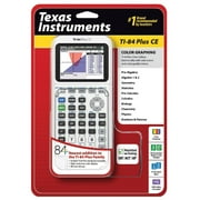 آلة حاسبة الرسوم البيانية Texas Instruments TI-84 Plus CE ، أبيض