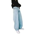 thumbnail image 5 of Y2K Polar Big Boy Jeans Hip Hop patrón de dibujos animados sueltos Harajuku pantalones anchos de cintura alta, 5 of 5