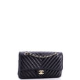thumbnail image 2 of Pre-Owned Classic Double Flap Bag Chevron Lambskin Medium By Rebag, 2 of 7