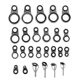 thumbnail image 1 of 25 Unids / Pack Guías de Caña de Anillos de Ojos Piezas DIY Consejos Kit de Reparación de Poste, 1 of 8