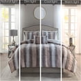 thumbnail image 6 of JERFIT Faux Fur & Faux Mink Reversible Comforter Set, 4PC Full Queen, Multicolor, Hypoallergenic, Ultra Soft, Machine Washable, 6 of 7