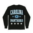 thumbnail image 5 of Women's Gameday Couture Black Carolina Panthers Oversized Everyday Star Long Sleeve T-Shirt, 5 of 5