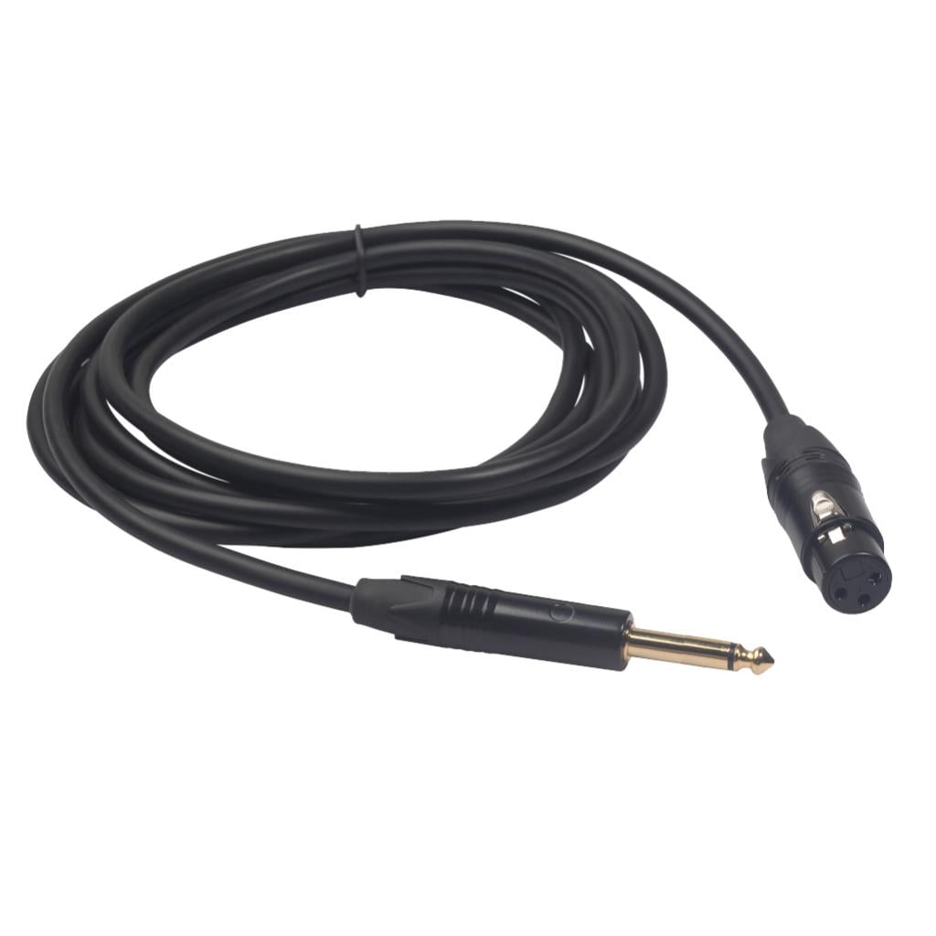 SiYear Lot De 2 Adaptateurs XLR Mâle Vers Jack Femelle 6.35mm - Convertisseur Audio Stéréo Pour Micro Et Instruments