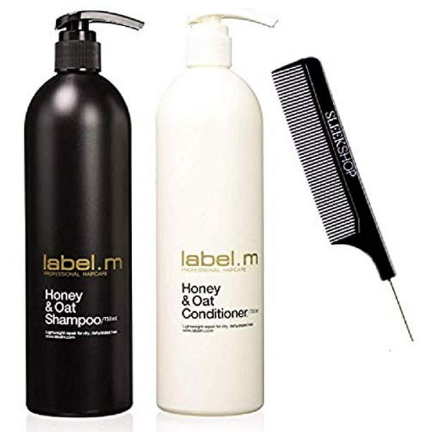 Label. M HONEY & OAT Shampoo & Conditioner DUO SET, Lightweight Repair for DRY, DEHYDRATED Hair