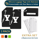 thumbnail image 1 of ComfiTime Luggage, Luggage Tags con Alfabeto: Maletas Tags de Silicona Aprobadas por la TSA, Bolsa de Viaje, Equipaje y Mochilas con Identificador de Privacidad, Presilla de Acero Inoxidable, 1 of 1