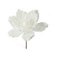 thumbnail image 2 of Rama de flores navideñas de tela flocada | Tallos artificiales para las fiestas | Vegetación artificial flexible para la decoración del hogar | Adornos festivos para centros de mesa, 2 of 6