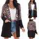 thumbnail image 2 of Chaqueta tipo cárdigan de manga larga con estampado de leopardo y manga larga para mujer, abrigo abierto Pompotops qwe19417, 2 of 9