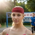 thumbnail image 2 of Unique Bargains 1 Pc Perspiration-Wicking Headband for Yoga Red, 2 of 6