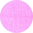 thumbnail image 1 of Ahgly Company Indoor Round Solid Purple Modern Area Rugs, 3' Round, 1 of 4