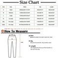 thumbnail image 3 of Summer Pants for Women Solid Color Casual Capri Pants Comfortable Stretch Basic Leggings For Everyday Wear Women's Casual Work Clothes Leopard Dress Women Workout Miniature Womens Red 2XL, 3 of 5