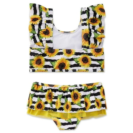 

nsendm Swimsuits Bathing Quick Toddler Swimwear Ruffle Dry Sunflower Two-Pieces Girls Girls Swimwear Swimsuit Kids Girls 10-12 Swimwear Yellow 2-3 Years