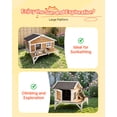 thumbnail image 3 of VEVOR Insulated Cat House,All-Around Foam Insulation Elevated Cat Shelter, Wooden Feral Kitty Shelter with Large Platform,Waterproof Cats Condos for Indoor & Outdoor Cats in Winter 43.5x33.5x31 in, 3 of 9
