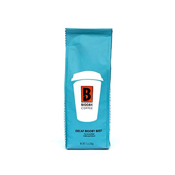 Decaf Coffee by BIGGBY COFFEE BIGGBY BEST Flavor 12 oz Bag Medium