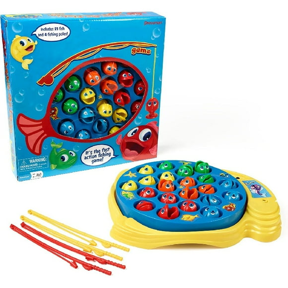 Children's Educational Fishing Toy, Children's Interactive Fishing Plate, Kindergarten Boy And Girl Toys Original Fishing Game!, 1-4 Players (no Batteries)