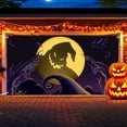 thumbnail image 2 of 13x6ft Nightmare Before Christmas Garage Door Decorations Nightmare Before Christmas Props Halloween Party Garage Door Cover Wall Decorations for Outdoor, 2 of 6