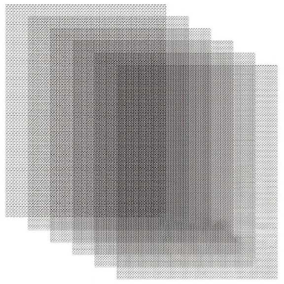 6Pcs 30x21cm Wire Mesh,20 Mesh Stainless Steel Mesh,Rust Metal Mesh Screen for DIY Projects,Vent,Filter Mesh,Garden