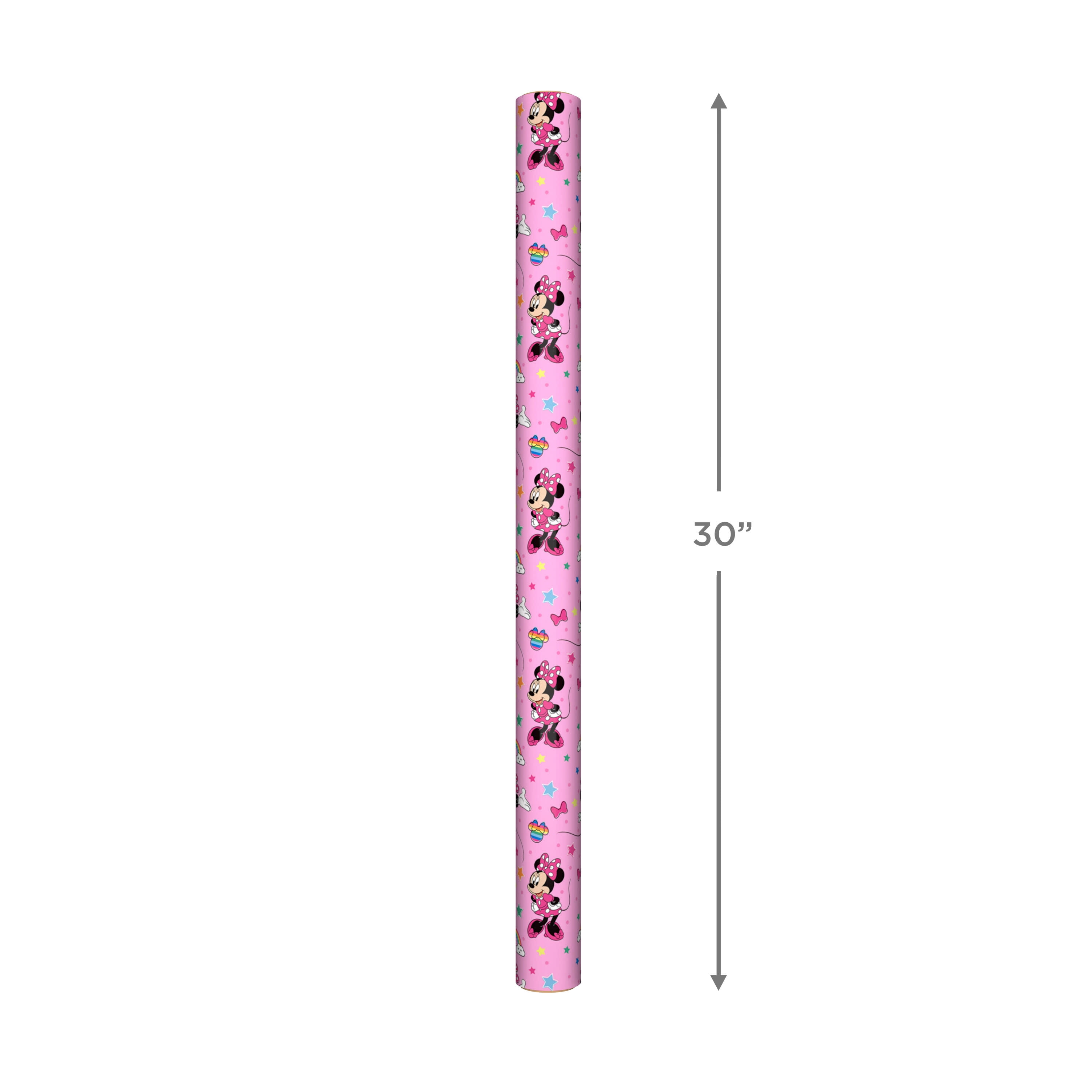 Hallmark Wrapping Paper, 22.5 sq. ft. (Disney Minnie Mouse on Pink)