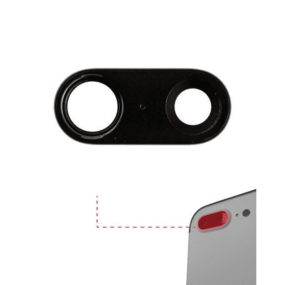 Replacement Back Camera Lens With Bracket & Bezel Compatible For iPhone 7 Plus (10 Pack) (Real Sapphire l Premium)
