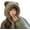 Sepia, variant on Women Winter Beanie Hats Knit Ear Flaps Cute Stuffed Bear Ears Fleece Lined Fluffy Ski Snow Hat
