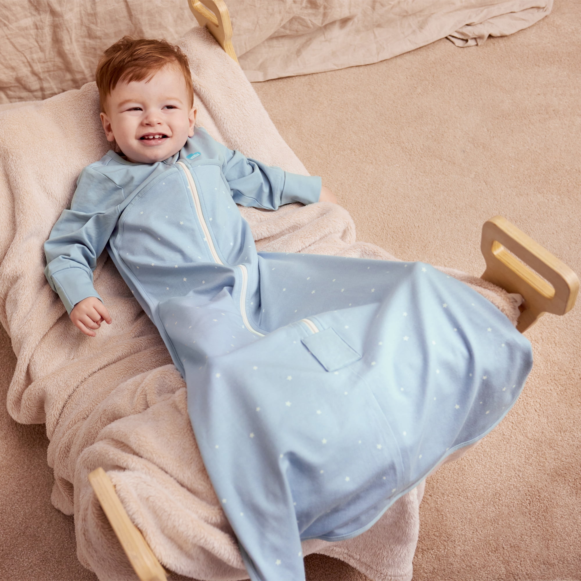 Love to Dream Long Sleeve Sleep Bag Wearable Blanket 1.0 TOG, 18-36M Twinkle Blue