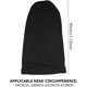 thumbnail image 3 of Juego de 2 gorros para pelo largo, trenzas, gorros, diademas, rastas, gorros de noche para hombre y mujer. Rojo Verde, 3 of 5