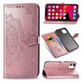 thumbnail image 2 of 3D Embossing Datura Flip Floral Wallet Case Compatible Case for iPhone 11 6.1 inch, 2 of 7