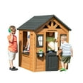 thumbnail image 2 of Backyard Discovery Sweetwater Cedar Wooden Kids Playhouse, Play Kitchen, Snack Bar Window, 2 of 14