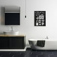 thumbnail image 2 of Laundry Room Vintage Drawings Typography Graphic Art White Framed Art Print Wall Art, 2 of 7