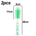 thumbnail image 2 of Limpiador de pezones con cepillo de limpieza de biberones, suave al tacto, sin arañazos, con soporte y clip de almacenamiento, sin BPA, 2 of 5